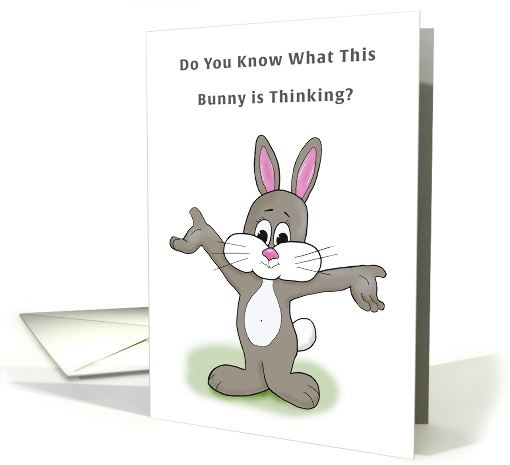 Easter Bunny Cartoon Humor card (1643268)