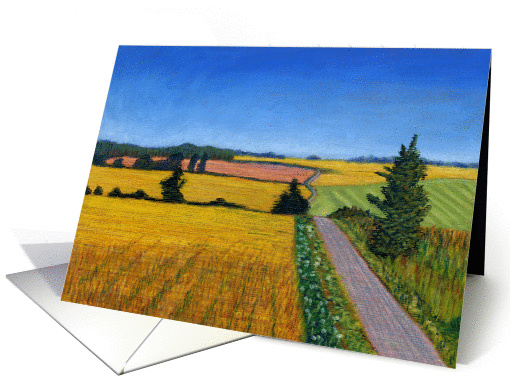 Great Bedwyn Countryside Wiltshire, England Painting Blank Note card