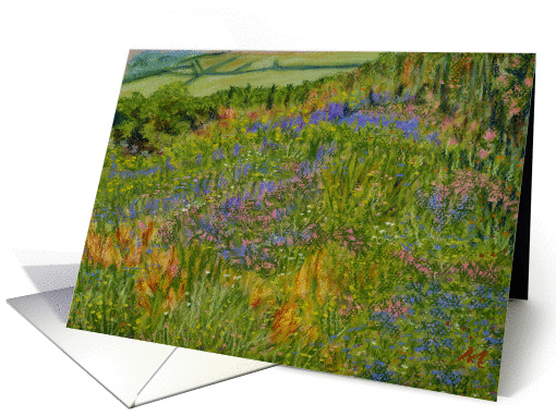 Wild Flower Maestir Verge Lampeter Painting Blank Note Art card