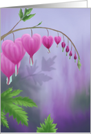 Bleeding Hearts Blank Note card