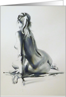 Black & White Fine Art Nude Blank card