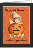 Happy Halloween Grandniece card