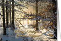 Light filtering through - Kerstdagen Nieuwjaar Happy Holidays in Dutch card