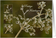 Crystal Elegance of frozen grass - Prettige Feestdagen Happy Holidays card