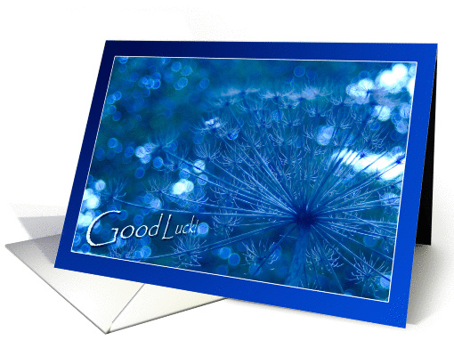Good Luck! - Encouragement - Sparkling Blue Imagination card (1133128)