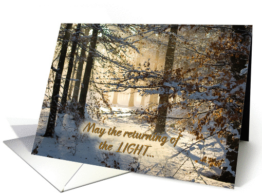 Filtering through - Returning Light - Winter Solstice card (1214348)