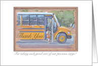 School Bus Driver Thank You card