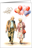Timeless Love And Companionship Valentines Day Balloons card