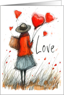 Whimsical Love Journey card