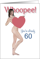 60th Whoopee Sexy Pin Up Birthday card