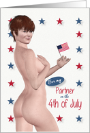 Naughty Pin Up for Partner 4th of July card