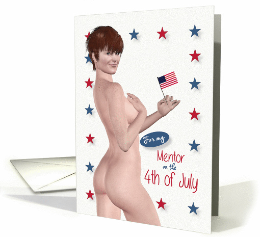 Naughty Pin Up for Mentor 4th of July card (1243880)