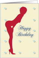 Sexy Pin Up Birthday card
