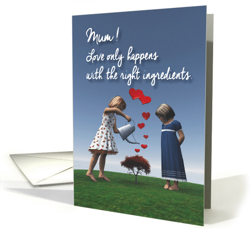 Mum Fantasy Girls giving the right ingredients to love Valentine card