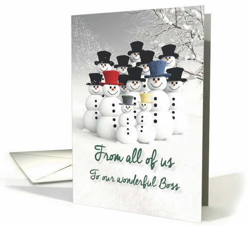 Boss from all of us Fantasy Team of Snowmen card (1388268)