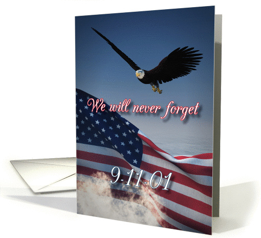 We Will Never Forget September 11 Patriot Day card (1395270)
