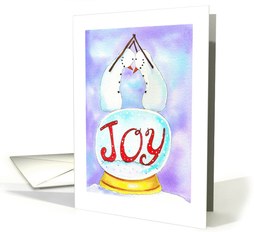 Joy Snow Globe card (1149630)