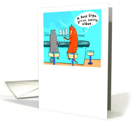 Drinking Cats card (1149654)