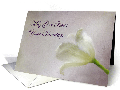 God's Blessing on Marriage Tulip card (1387488)