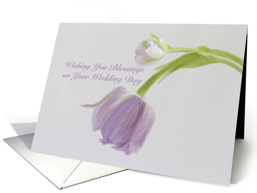 God's Blessing on Wedding Floral card (1415188)