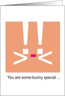 Some-Bunny Special card