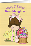 Happy First Easter, Granddaughter card