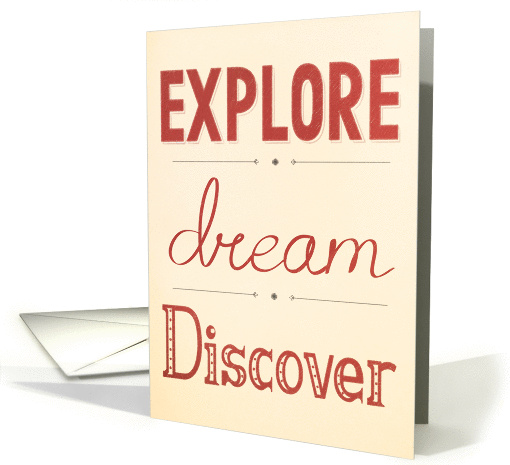 Encouragement - Explore Dream Discover card (1427314)