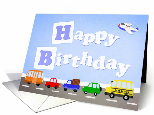 Have a vroom vroom birthday - cars card (1428204)