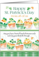 St. Patrick’s Day From All Of Us - Cupcakes in Irish Colours card