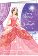 Goddaughter, Princess, Activity - Pretty Princess in Ball Gown card