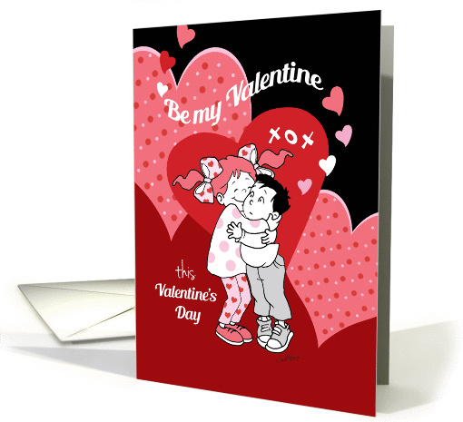 Valentine's Day, Be my Valentine, Cute Little Girl Hugs... (1358664)