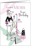 Birthday, Mom, Shop ’til you Drop, Relax and Unwind card