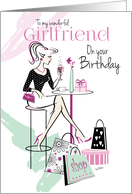 Birthday, Girlfriend, Shop ’til you Drop, Relax and Unwind card