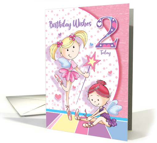 Ballerina Fairies, Birthday Girl, Age two card (1581454)
