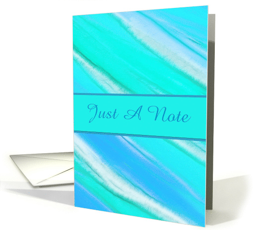 Just A Note Blue Abstract Blank Note card (1223062)