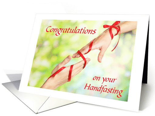 Congratulations On Your Handfasting card (1479978)