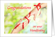 Congratulations On Your Handfasting card