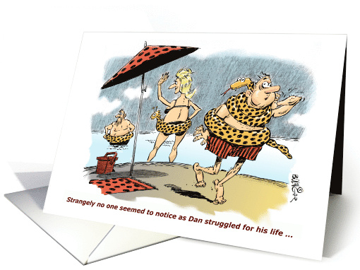 Humorous Welcome Back for Happy Vacationer Coming Home card (1176920)