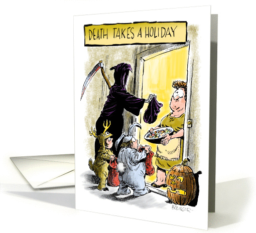 Amusing Halloween Reaper card (1205584)