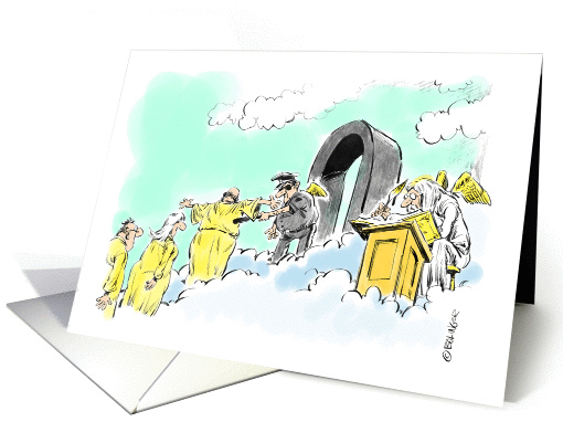 Amusing officer of the law retirement congrats cartoon card (1267834)