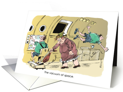 Amusing out of this world birthday greeting cartoon card (1269934)