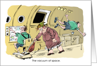 Amusing out of this world birthday greeting cartoon card
