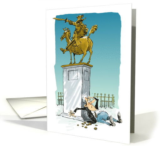 Amusing heard-about-your-accident get well cartoon card (1280812)