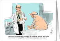 Humorous diabetes-related feel better cartoon card