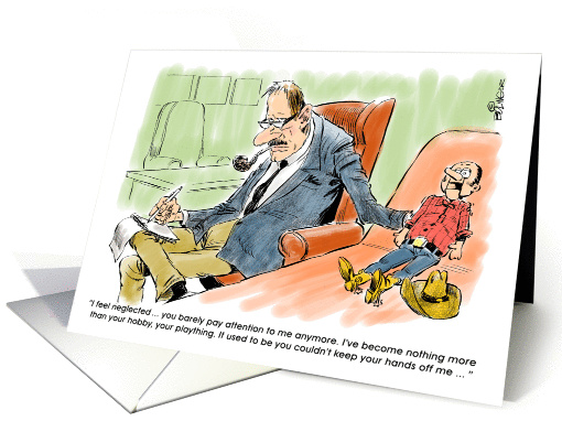 Humorous break up cartoon card (1340978)