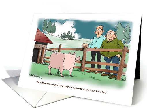 Funny invitation to join us for breakfast cartoon card (1405538)