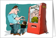 Funny invite to a family reunion - gathering of nuts cartoon card