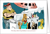 Amusing Bring Your Dog To Work Day, June 24th Cartoon card