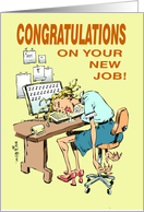 New job congratulations sleep your way to the top cartoon card