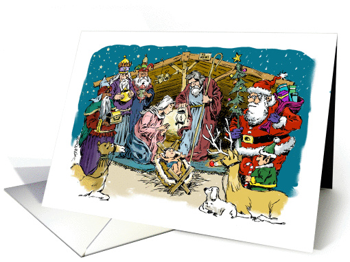 Amusing invite to White Elephant Christmas exchange party card